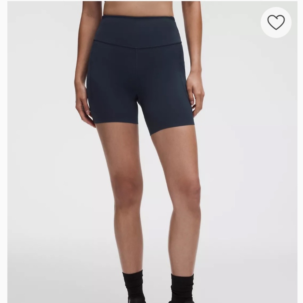 lululemon athletica High-Rise Navy Athletic Bike Shorts